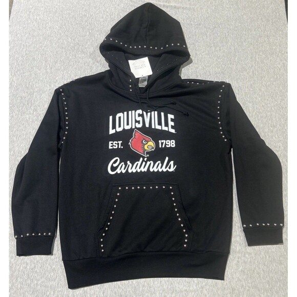 gameday couture Tops - Gameday Couture Louisville Cardinals Studded Hoodie Womens Large Black NWT